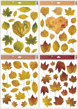 Okenná fólia 30x42 cm prírodné jesenné listy