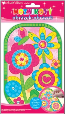Mozaika kvety 21x14 cm