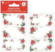 10735 Samolep&iacute;c&iacute; Jmenovky na d&aacute;rky Poinsettie 8 x 12 cm-1