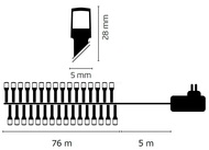 11018 Osvětlení vánoční 76m- 768 LED barevná+5m přívodní kabel-3