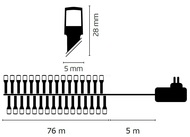 11018 Osvětlení vánoční 76m- 768 LED barevná+5m přívodní kabel-3