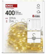 11098 Osvětlení záclona 2,9 x 2 m, 400 LED, teplá bílá-7