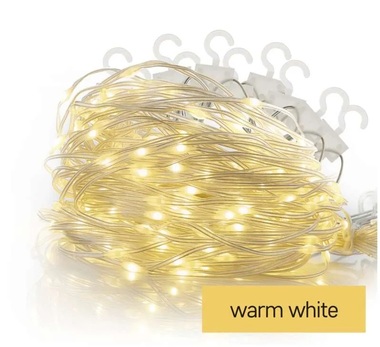 Osvetlenie záclona 2,9 x 2 m, 400 LED, teplá biela
