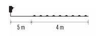 11200 Osvětlení nano zelené 4 m - 40 LED studená bílá + 5m přívodní kabel + časovač-3