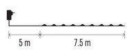 11211 Osvětlení nano zelené 7,5 m - 75 LED teplá bílá + 5m přívodní kabel + časovač-3