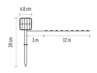 11283 Solární osvětlení řetěz 12 m - 120 LED teplá bílá-3