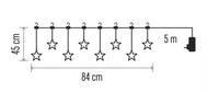 11328 Hvězda závěs 8 LED, teplá bílá + časovač-3