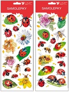 1257 Samolepky berušky s glitrem 34x12 cm-1