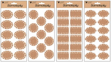 Samolepky popisovacie 28x14 cm, korkové