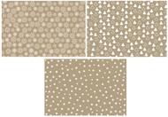 Baliaci papier hnedý s bielou potlačou 3 motívy, 70 g, 200 x 70 cm