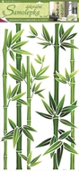 1330 Samolepky na zeď bambus zelený, 69x32 cm-1