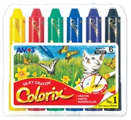Colorix krajony, rozmývateľné farby, 6 ks v puzdre