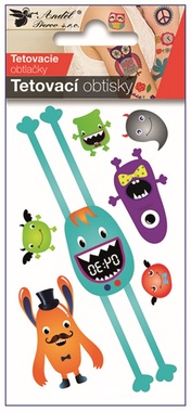Tetovacie obtlačky Príšery 10,5 x 6 cm