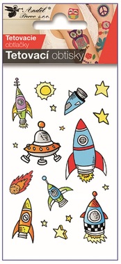 Tetovacie obtlačky Vesmír 10,5 x 6 cm