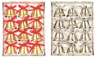 1739 Zvonky  zlaté, 12ks v krabičce, 2,5cm-1