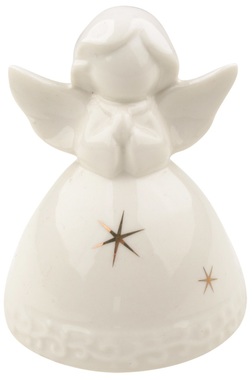 Anjel porcelánový 8 cm na postavenie