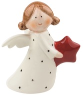 Anjel porcelánový s hviezdou 10 cm na postavenie 