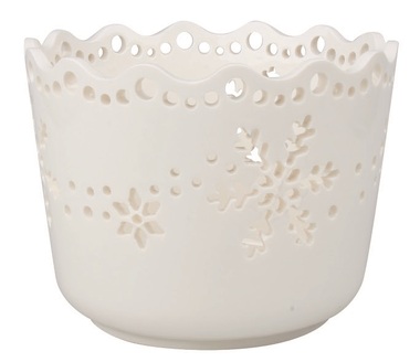 Dekoračný kvetináč z porcelánu 14 x 10,5 x 14 cm
