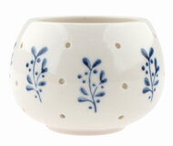 19642 Sv&iacute;cen porcel&aacute;nov&yacute; Květiny modr&eacute; ? 7 x 5 cm-1