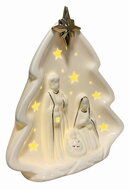 19654 Sv&iacute;t&iacute;c&iacute; porcel&aacute;nov&yacute; Betl&eacute;m s hvězdou 16 x 17 x 8 cm, tepl&aacute; b&iacute;l&aacute;, 1 LED, časovač-3