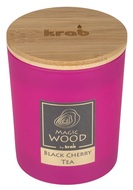 Sviečka MAGIC WOOD s dreveným knôtom - BLACK CHERRY TEA 300 g