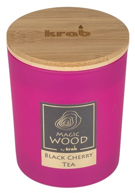 Sviečka MAGIC WOOD s dreveným knôtom - BLACK CHERRY TEA 300 g