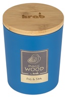 20022 Svíčka MAGIC WOOD s dřevěným knotem - FIG & SPA 300g -1