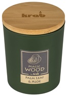 20023 Svíčka MAGIC WOOD s dřevěným knotem - PALM LEAF & ALOE 300g -1