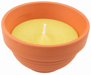 Cintronela, zahradná sviečka v keramickej miske, 80 g