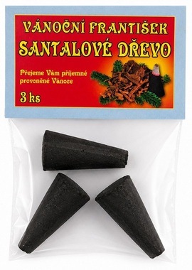 Vianočné františky Santalové drevo 3 ks
