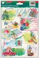 220 Samolepic&iacute; jmenovky na d&aacute;rky vodov&eacute; barvy 17 x 25,5 cm s glitry 10 ks-5