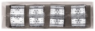 22002 Kroužky na ubrousky kovové stříbrné 4,5 cm, 4 ks -1