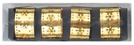 22003 Kroužky na ubrousky kovové zlaté 4,5 cm, 4 ks -1