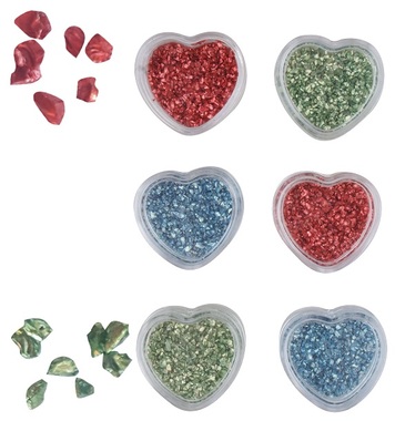 Kamienky mix farieb, obal srdce, 6 x 5 g