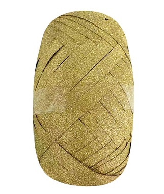 Stuha darčeková so zlatým glitrom 0,5 cm x 30 m