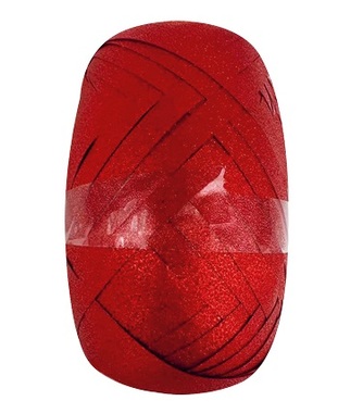 Stuha darčeková s červeným glitrom 0,5 cm x 30 m