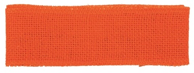 Stuha jutová oranžové šírka 6 cm, 2 m 