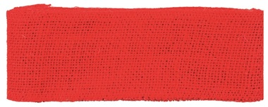 Stuha jutová červená šírka 6 cm, 2 m 