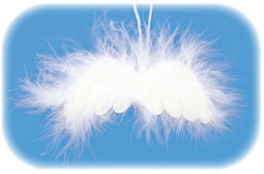 Krídla anjelské na zavesenie 8 cm