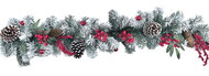 33028 Girlanda jehličnan s &scaron;i&scaron;kami a bobulemi zasněžen&aacute; 180 x 10 x 10 cm-1