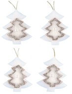 3705 Stromky na pověšení stříbrný dekor 5 cm, 4 ks v sáčku-1