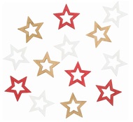 3837 Dřevěné hvězdy 4 cm, 12 ks-2