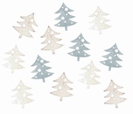 3876 Dřevěné stromky šedé 4 cm, 12 ks -2
