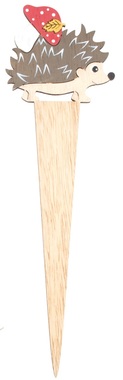 Ježko drevený zápich 9 x 29 cm