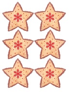 4920 Hvězda dřevěná s lepíkem 4,5 cm, 6 ks-1