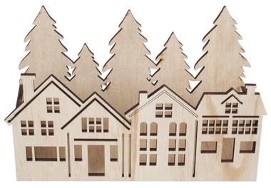 Domčeky s lesom drevená ohrádka na postavenie 21 x 14 x 6,8 cm