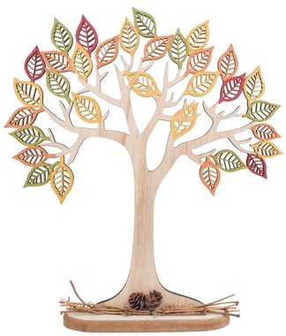 Drevený stromček farebný buk 30 cm
