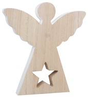 5503 Dřevěný anděl na postavení 20 cm -1