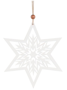 Drevená hviezda na zavesenie 15 cm