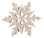 5581 Dřevěná vločka na postavení 14,5 cm -1